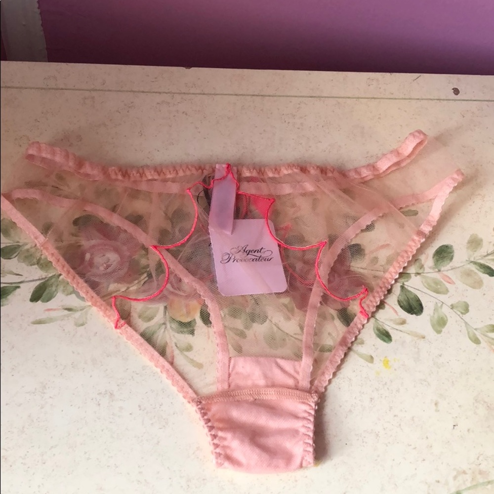 NWT Agent Provocateur Lorna brief nude/pink